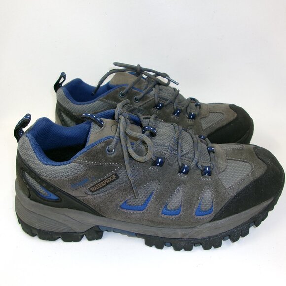 Propet Ridge Walker Low Men's Waterproof Hiking Boot Shoes‎ 10.5 Gray Blue - Picture 1 of 5